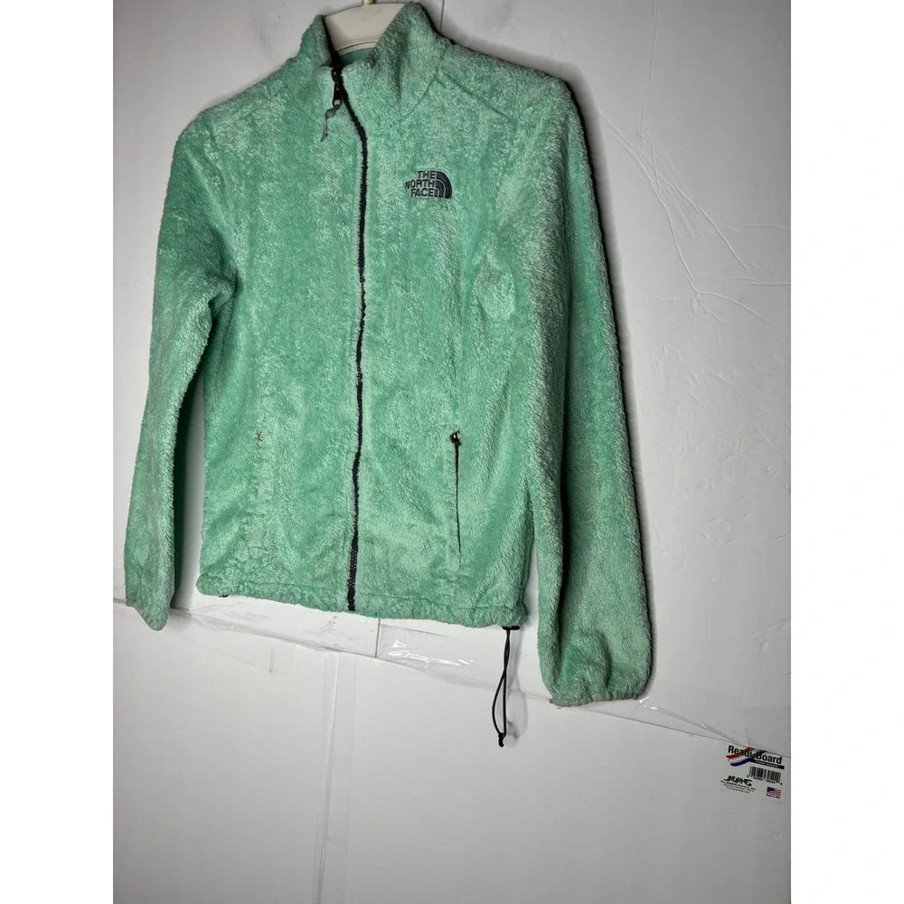 The‎ North Face Osito Fleece Jacket Womens Small Mint Green Zip Mock Neck blem